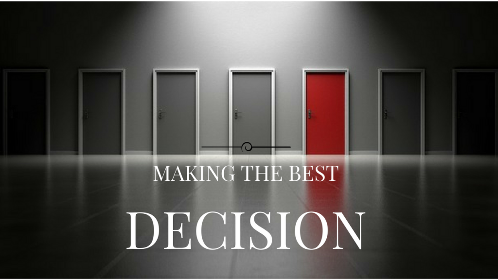 Decision Making: Making optimal decisions